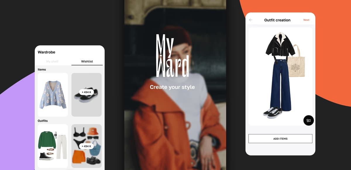 Got along with the Client’s Team and Helped Find the App’s Unique Style. MyWard case study