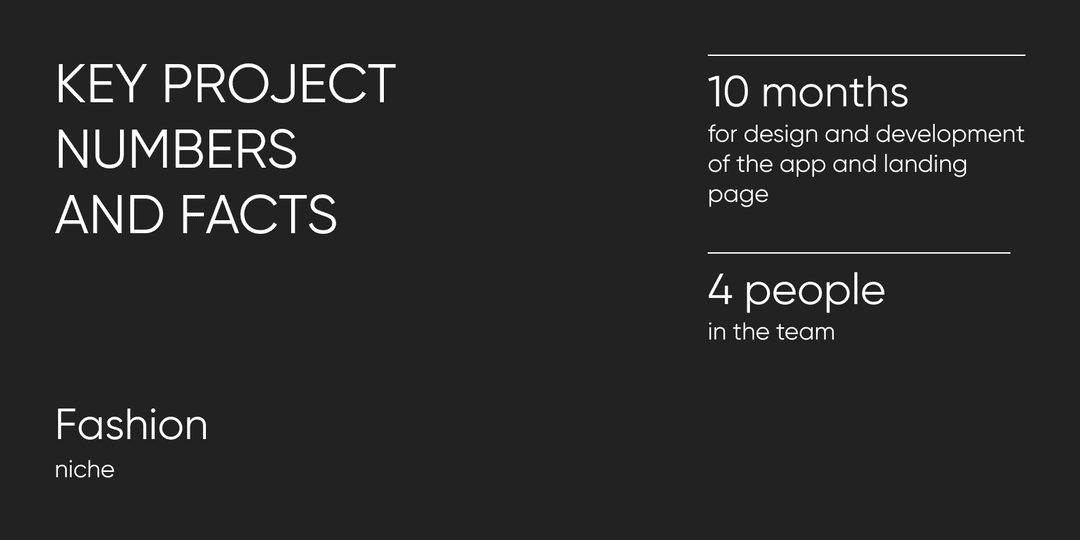 Key project numbers and facts