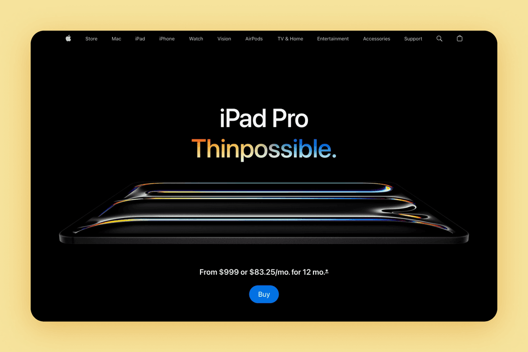 A hard launch of Apple products