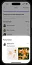 Mobile app content sharing screen