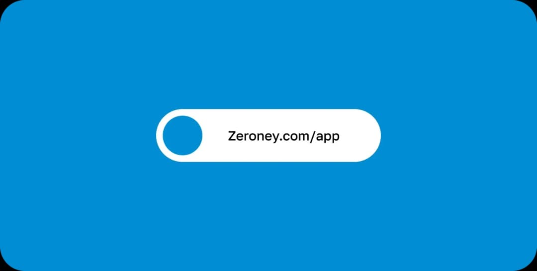 Zeroney.com/app call-to-action button