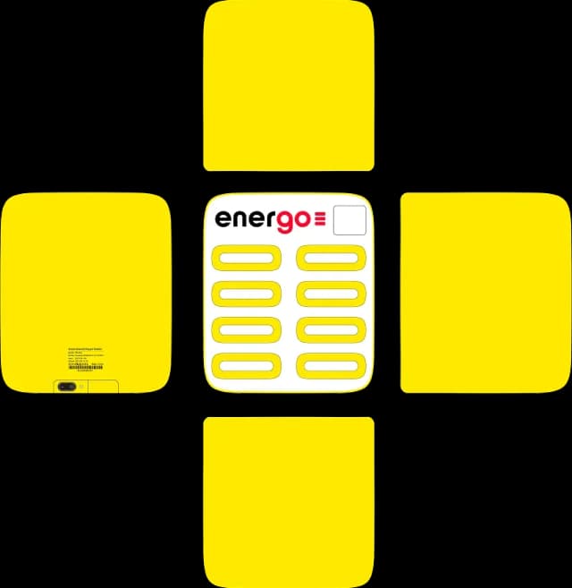 Energogo branding design with form layout