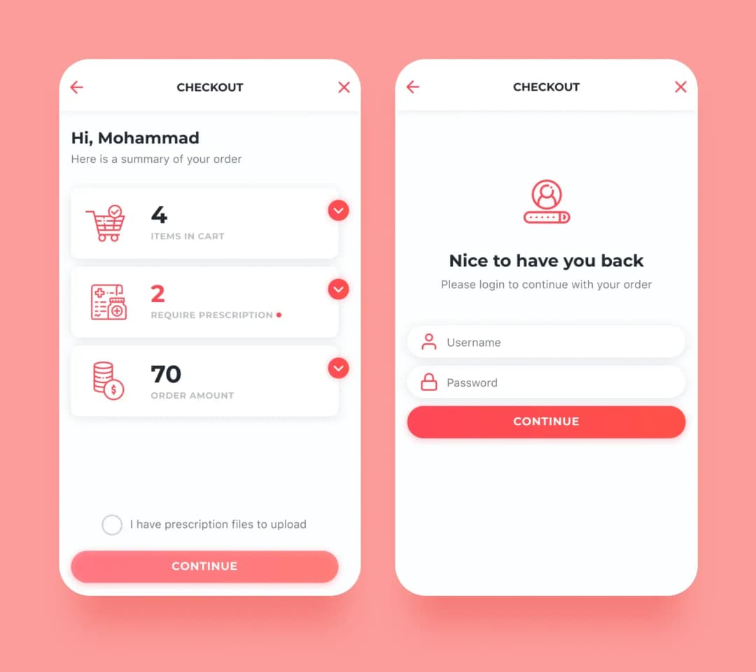 Pharmacy app design