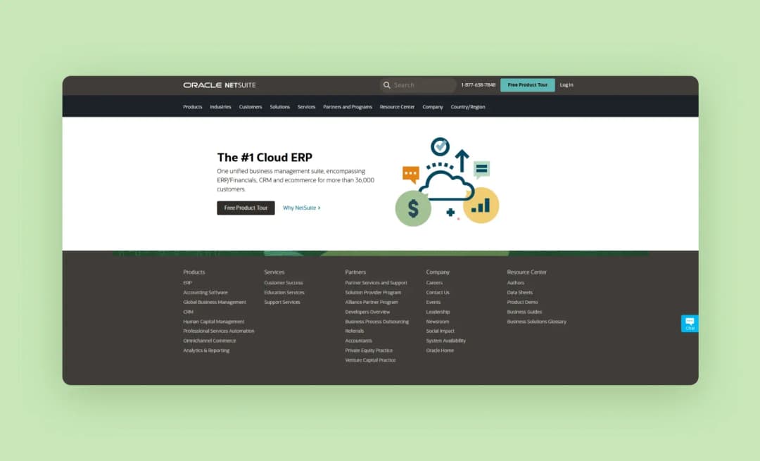 Функции ПО для бухучета NetSuite