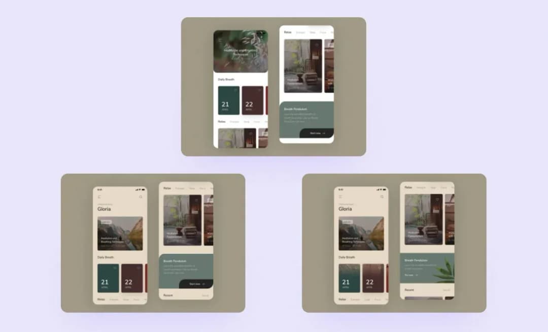 Steps of the design: old presentation
