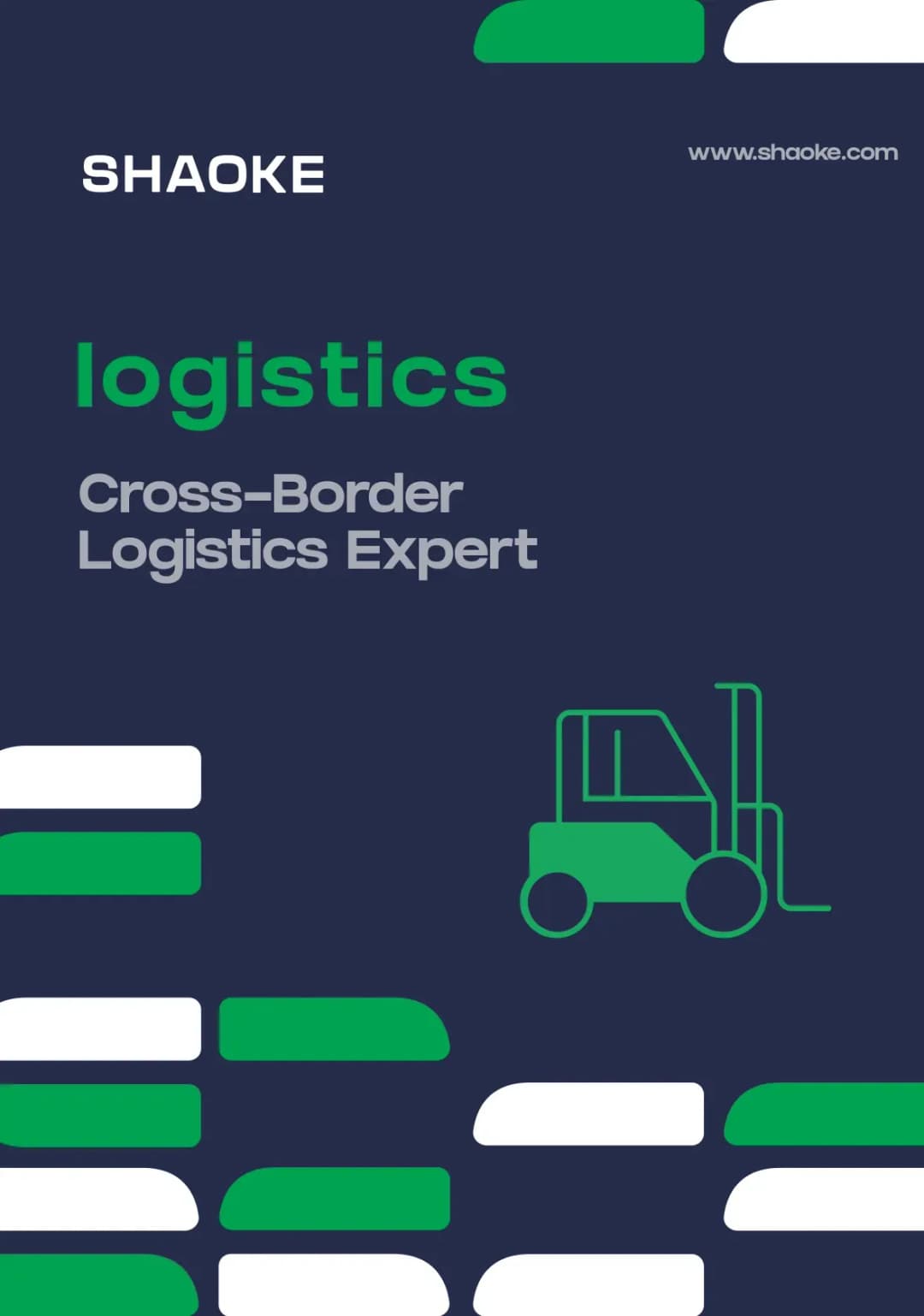 Logistics promotional poster design
