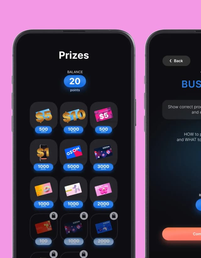 Energo service screenshots