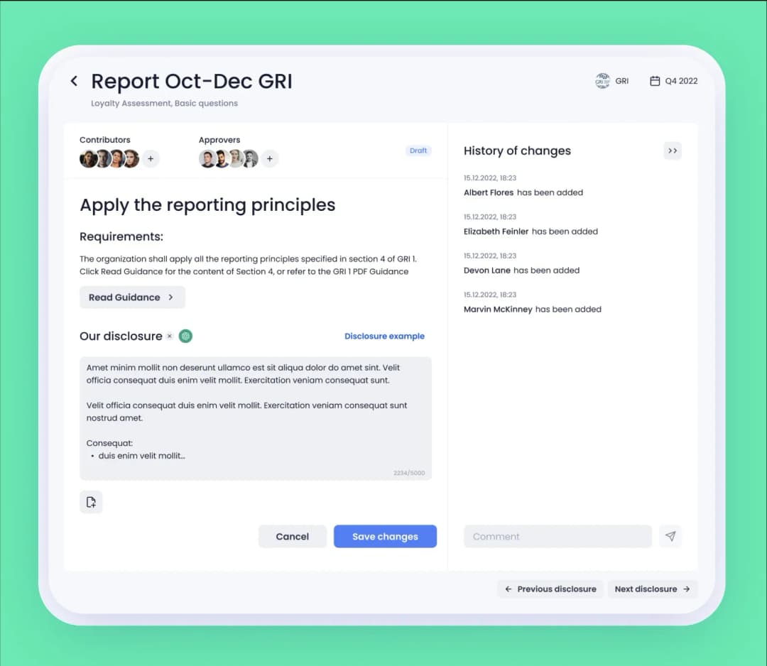 chatgpt in reports service