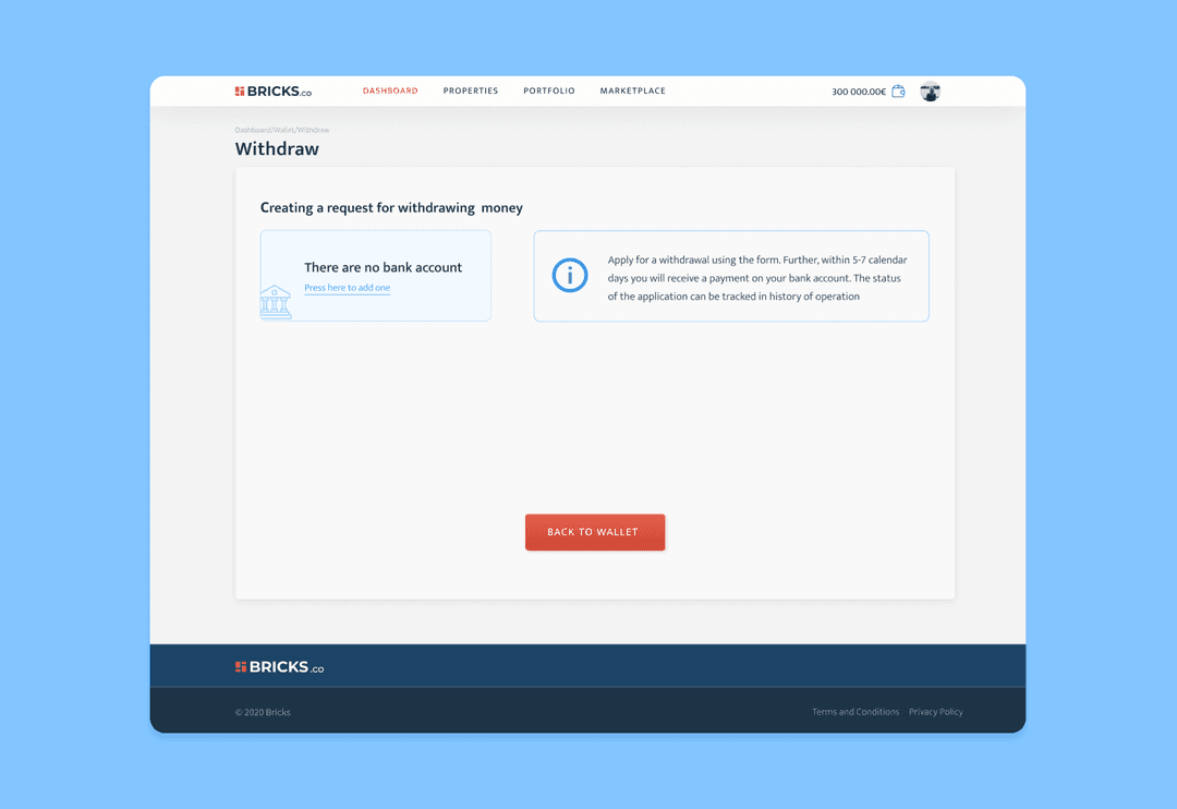 Funds withdrawal