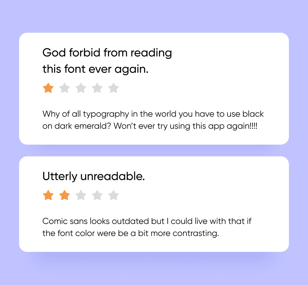 Users prompting that an app needs some revision