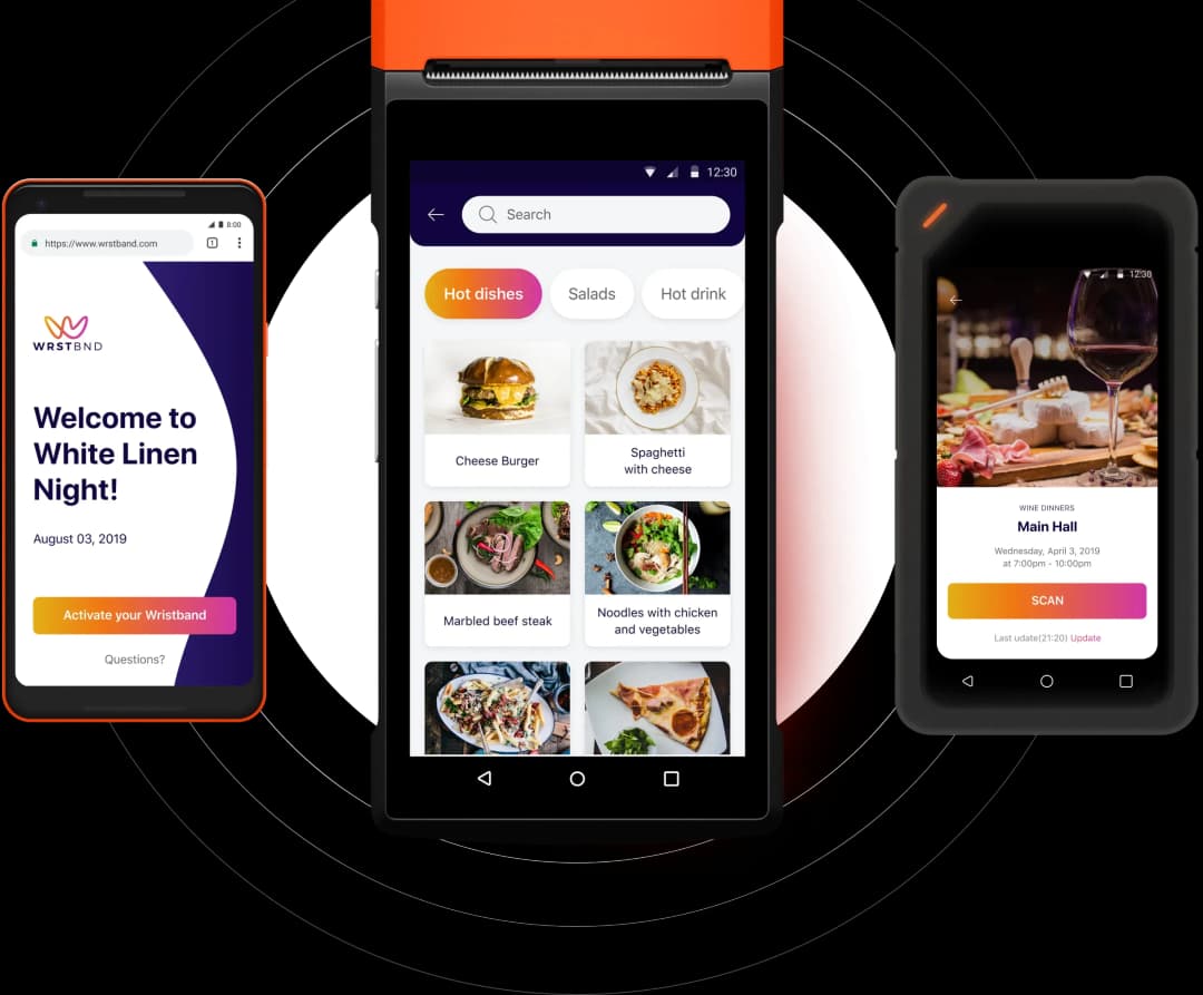 Mobile application interface for event management