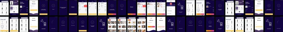 Mobile app user interface screenshots