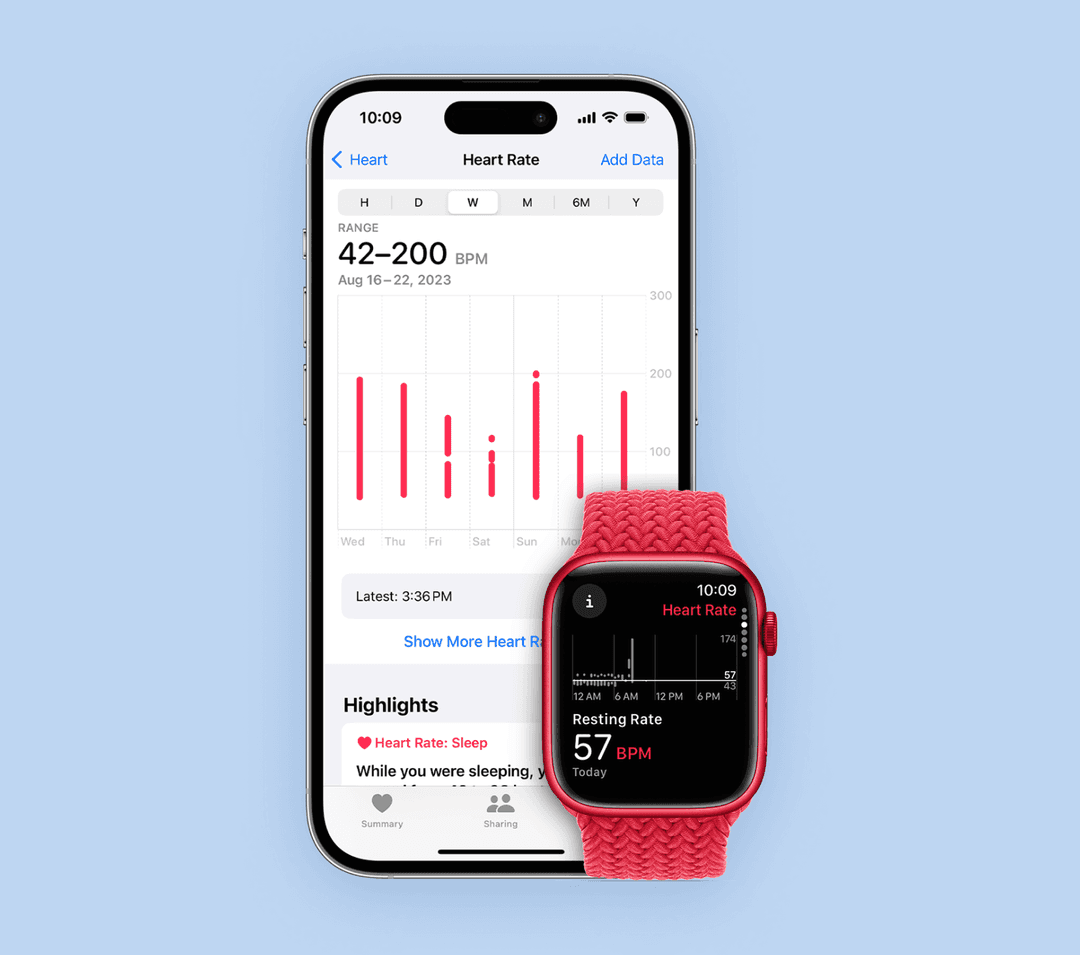 Heart-rate monitoring on iPhone and Apple Watch