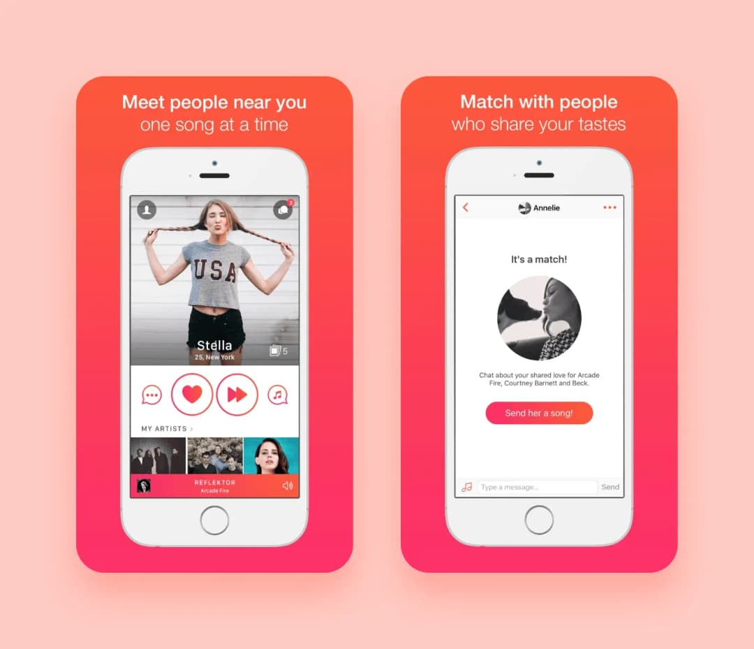 example of an application based on people's tastes