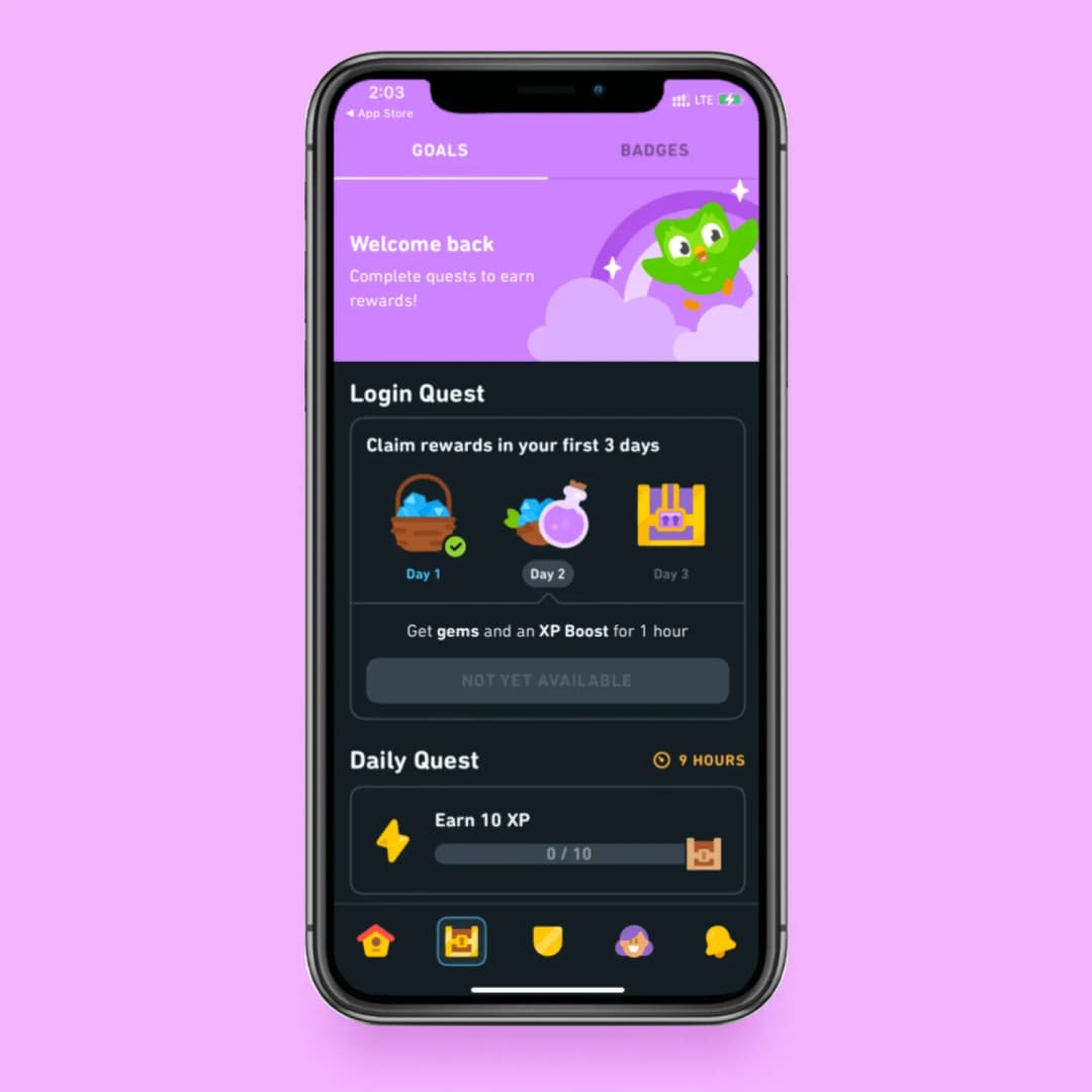 Gamification in DuoLingo