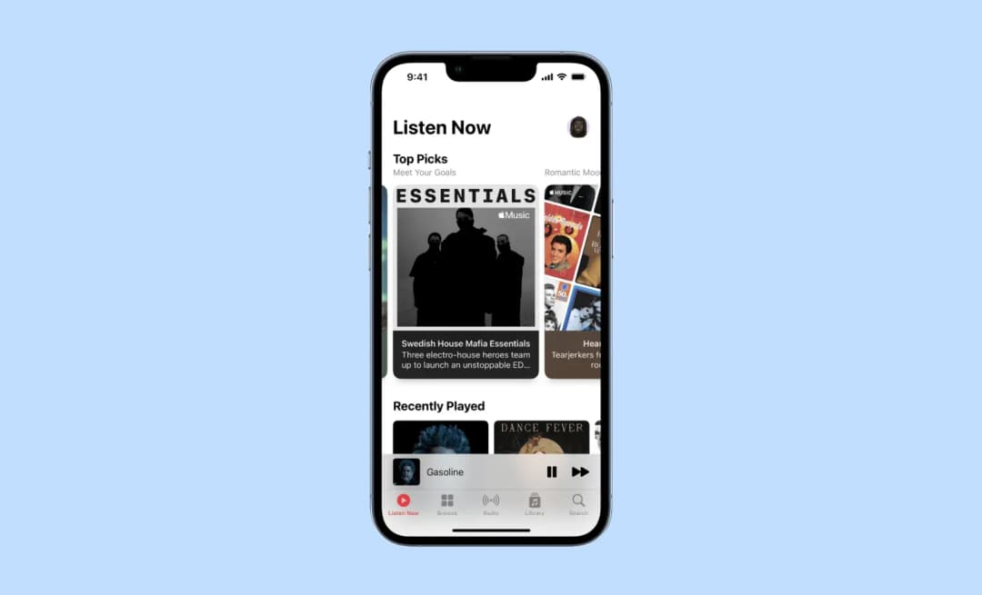 Apple Music suggest some music 