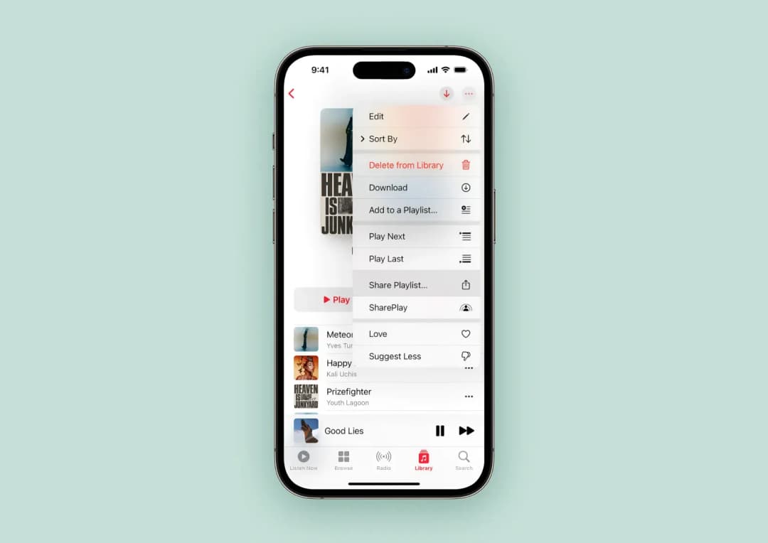 Users share playlists within a music streaming app