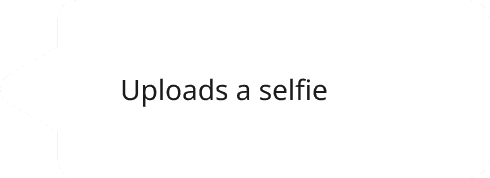 Mobile app selfie upload prompt