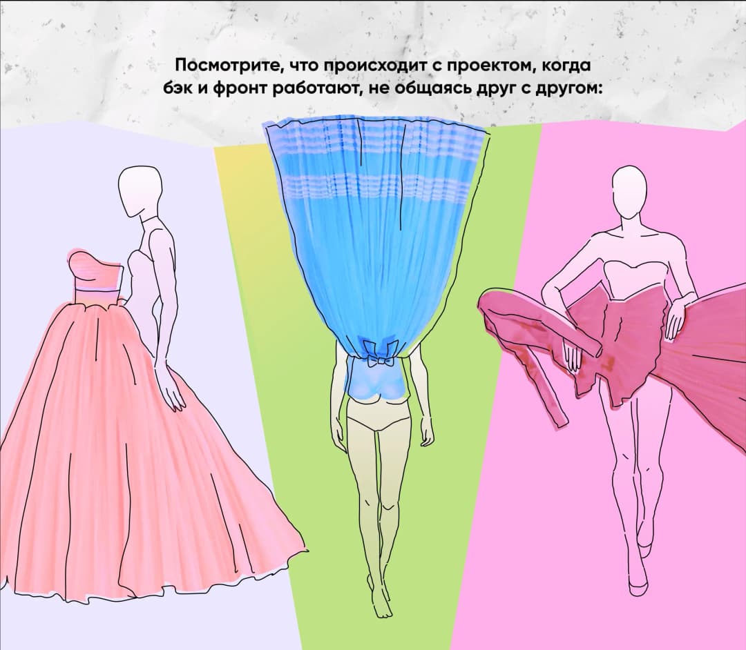 Посмотрите, что происходит с проектом, если бэкендеры не общаются с фронтендерами и работают автономно