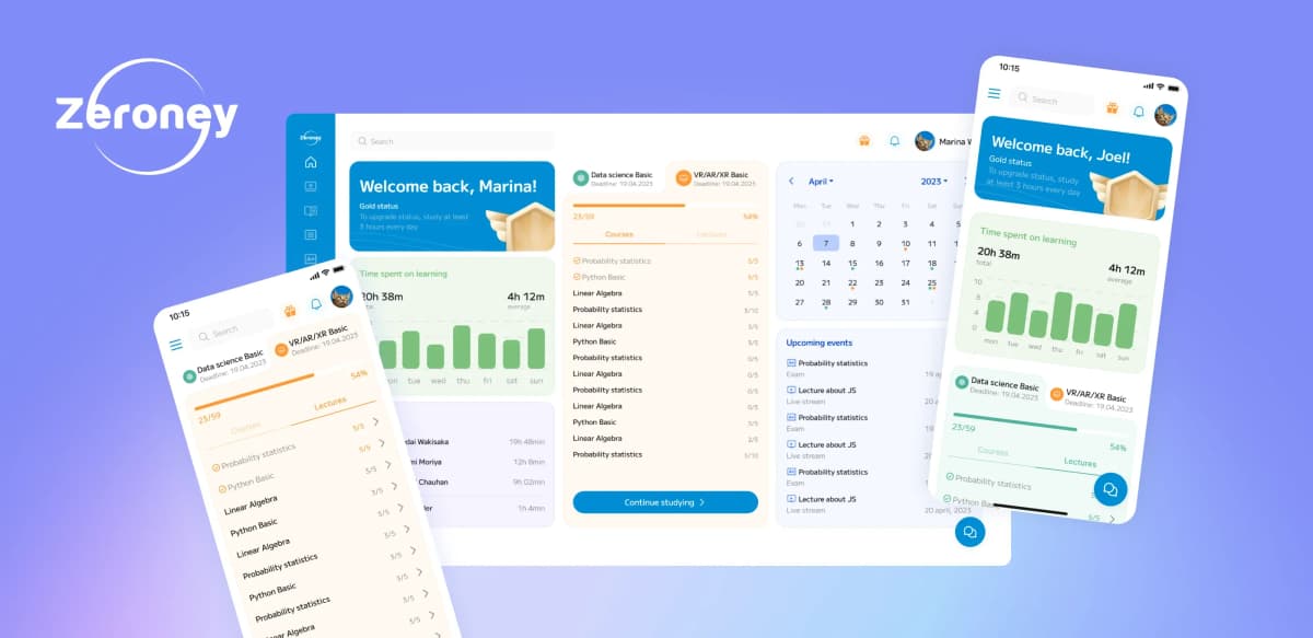 How we helped the client attract more customers by redesigning the online learning platform Zeroney