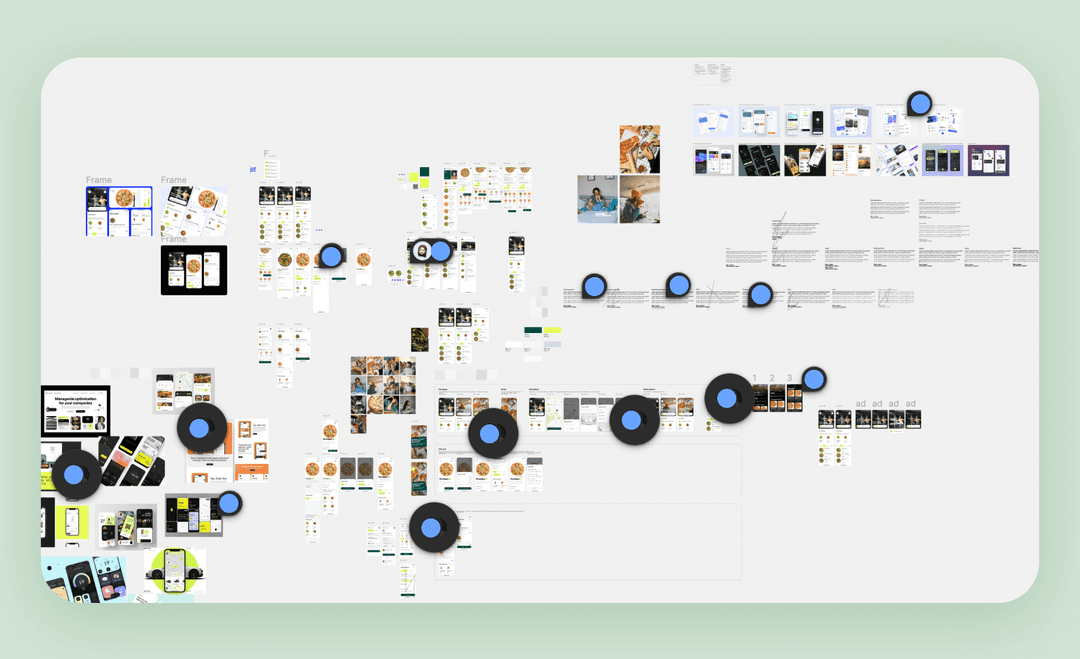Page in Figma with references we collected