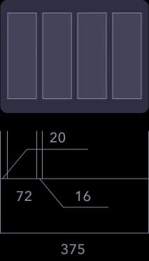 UI design layout for app screens