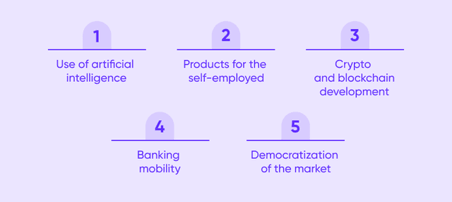 Main FinTech market trends