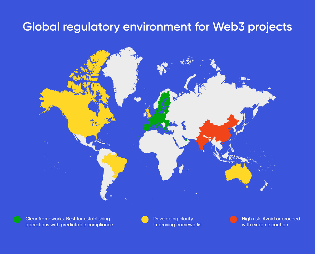 Global regulatory environment for Web3 projects