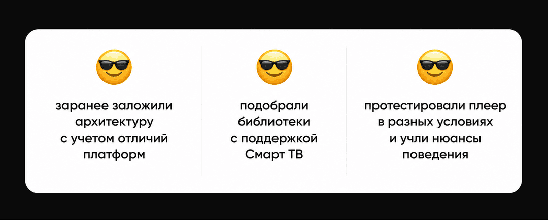 Учет особенностей платформ: общая архитектура, подходящие библиотеки и тестирование плеера