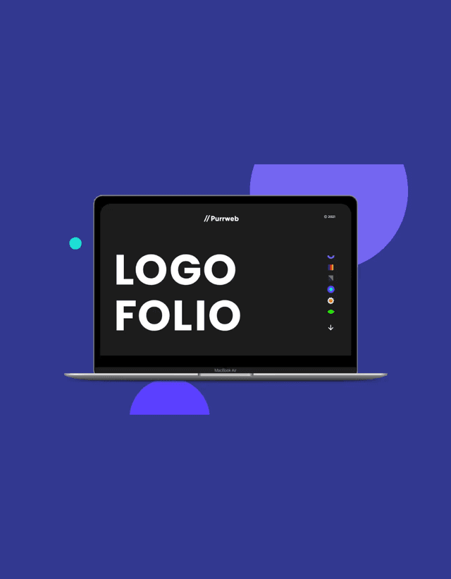 Logo designs from the Purrweb logofolio collection