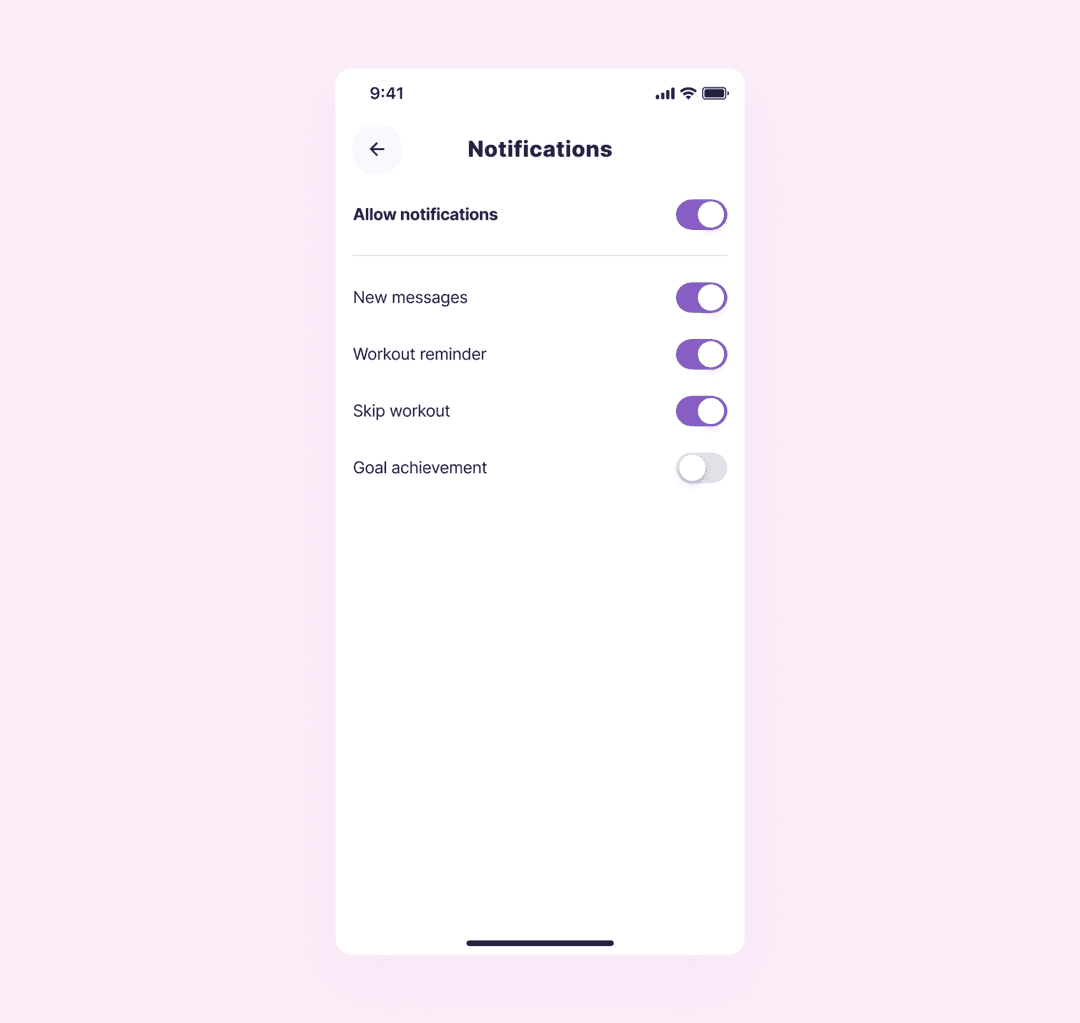 push-notifications in fitness apps