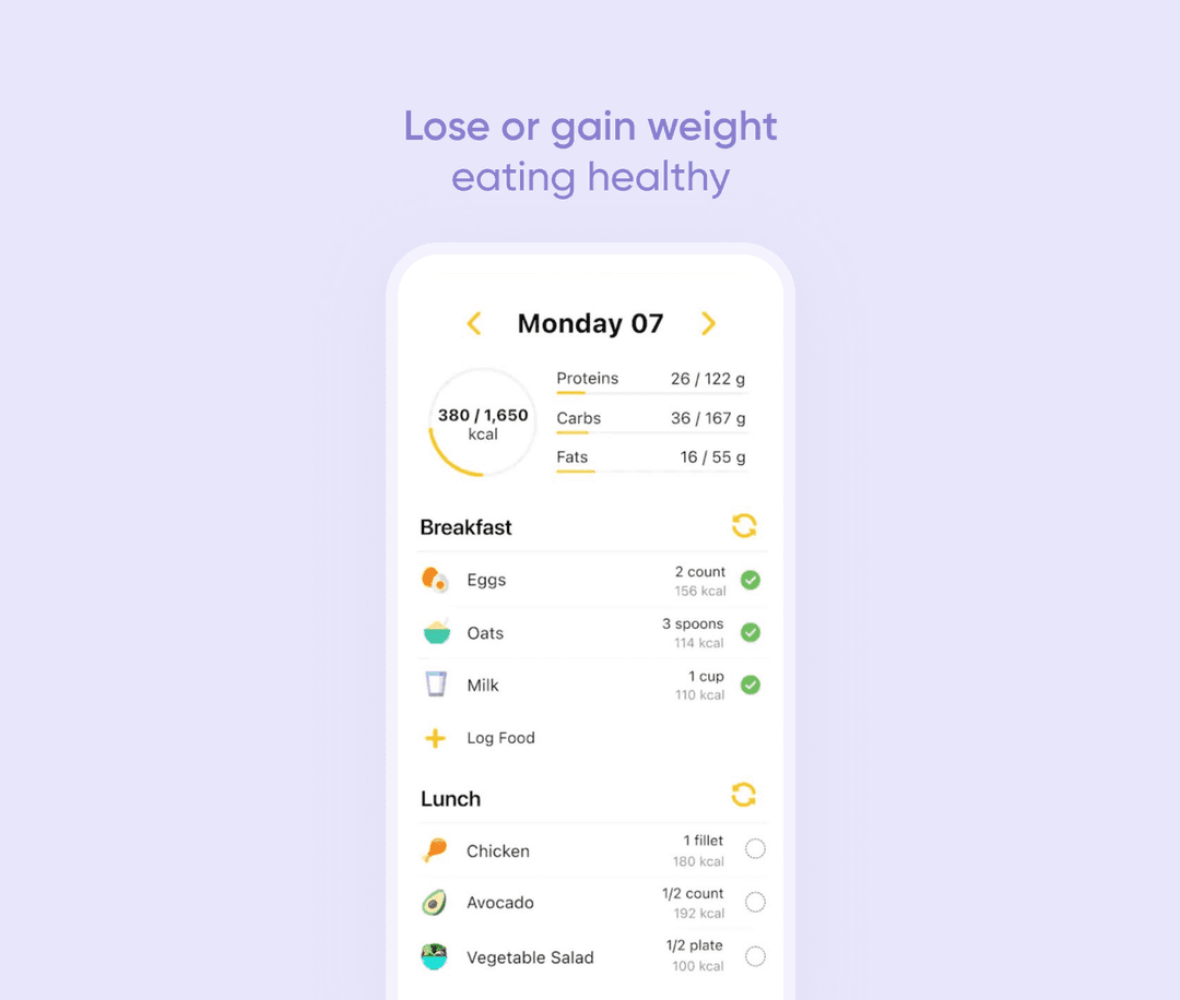 meal planning in Fitia