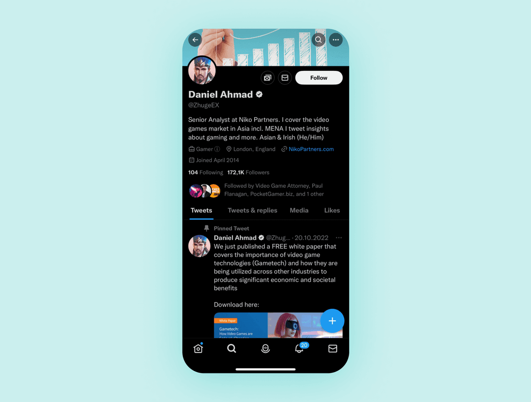 Profile on Twitter