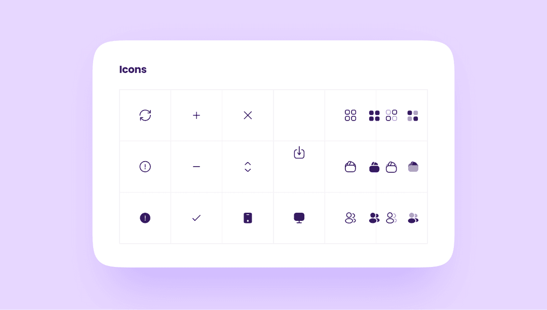 Icons in UI-kit