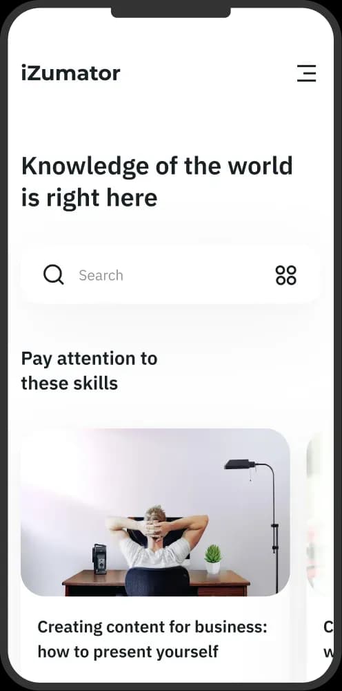 screenshot of the application