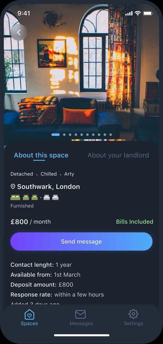 screenshot of the application