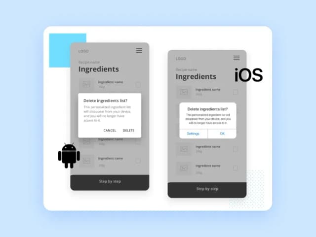 app wireframes