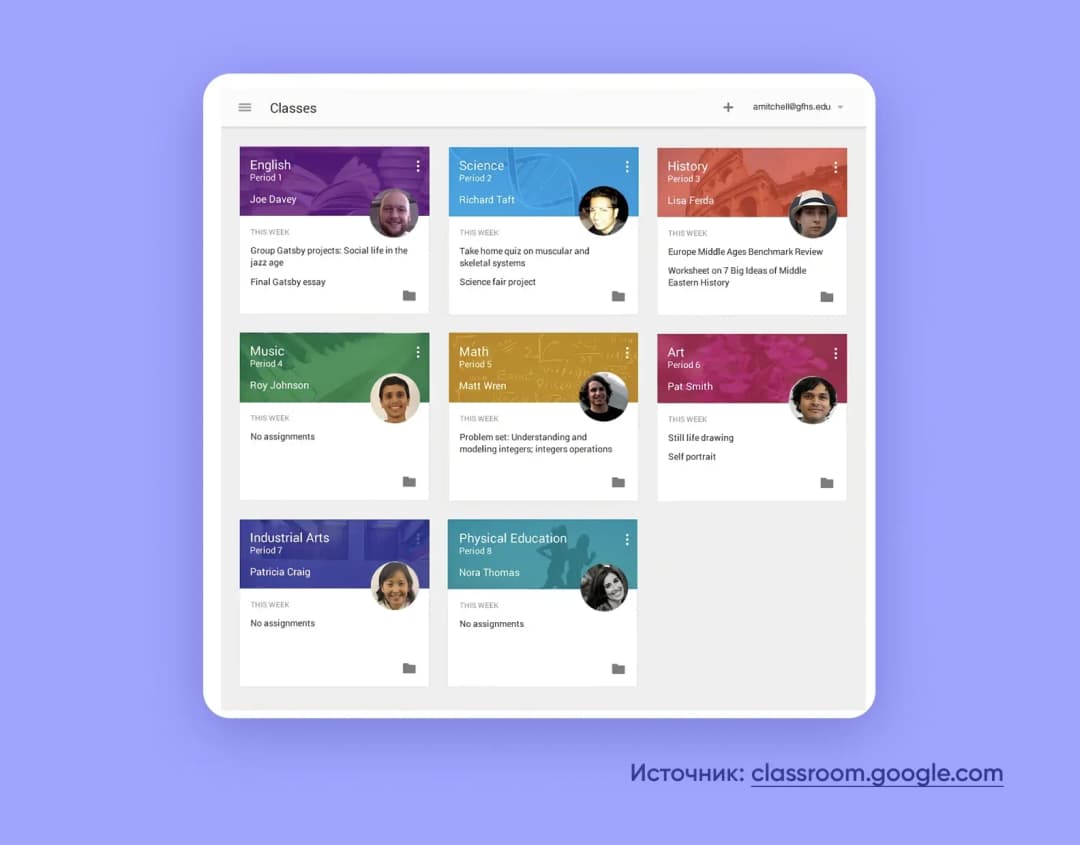 платформа для синхронного обучения Google classroom