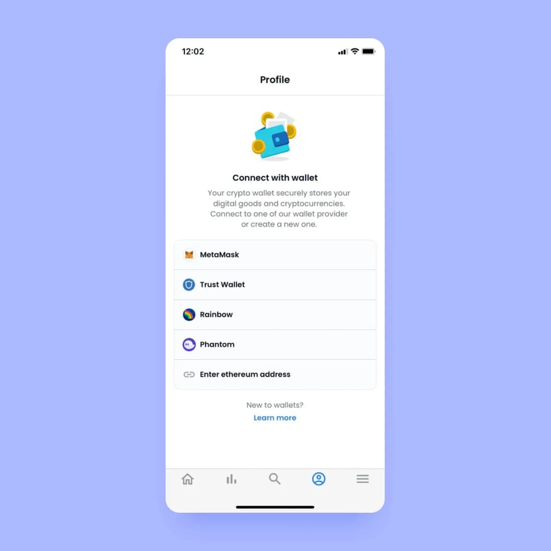 wallet support for NFTs