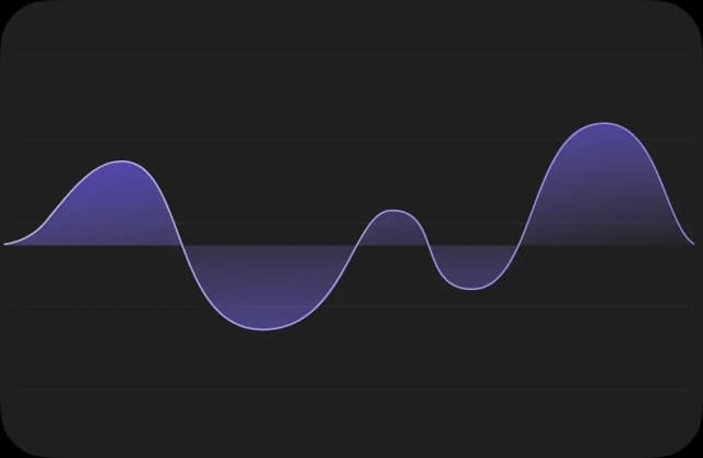 Waveform graphic on dark background