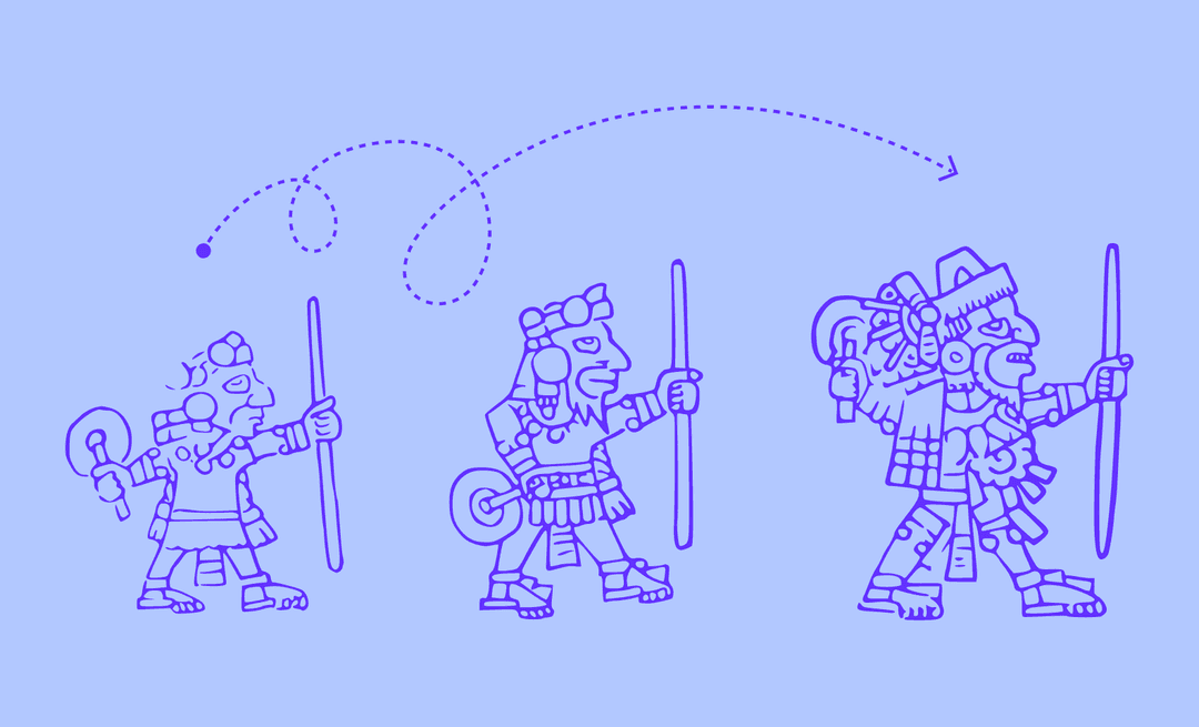 The process of MVP building. Going from simple to complex