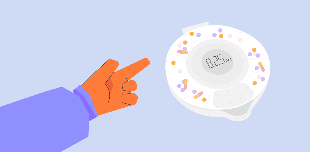 smart medication dispenser connected to a healthcare app