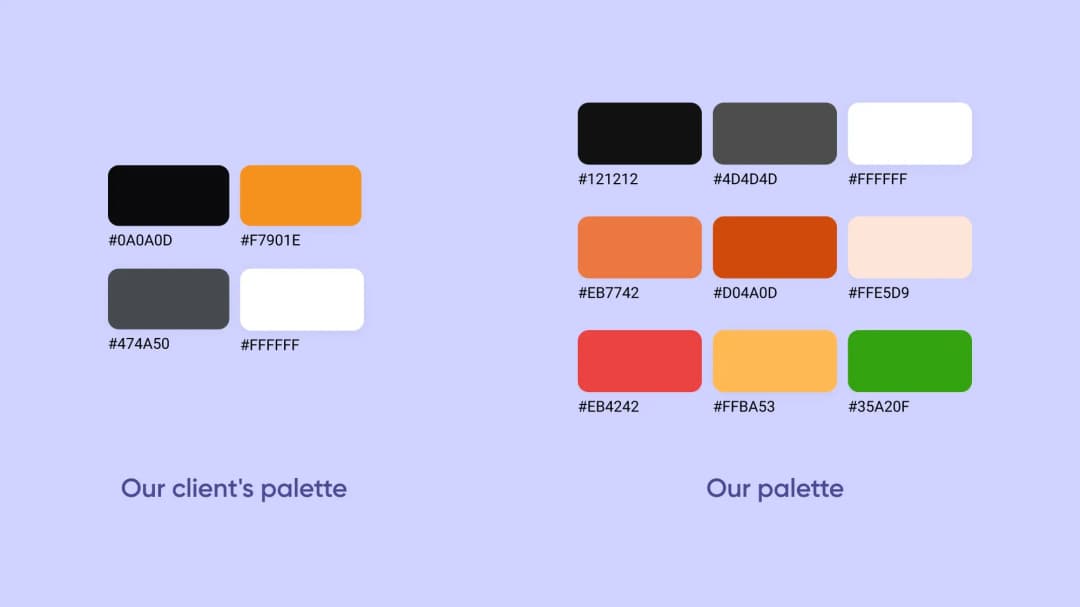 Color palette