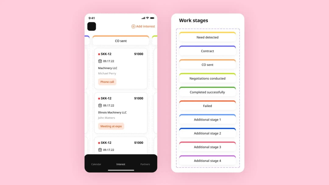 Users can set up steps