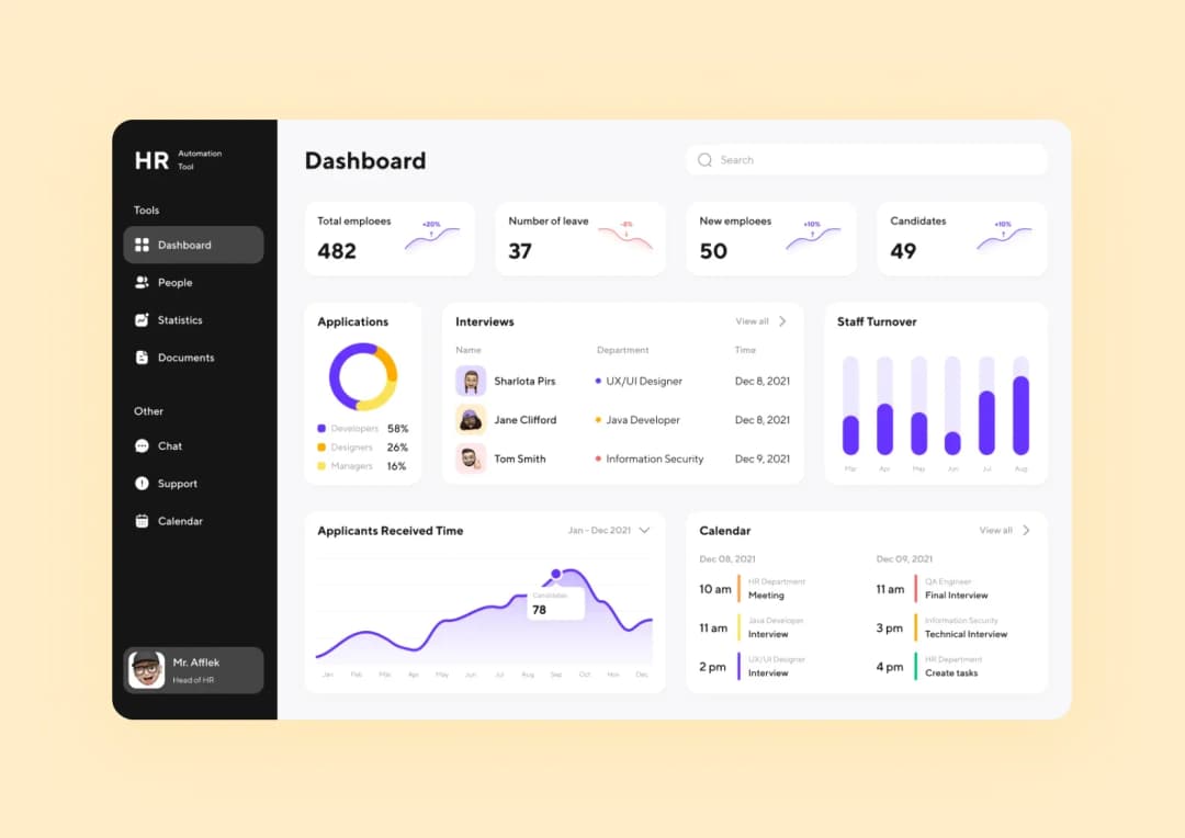 HR-platform screenshot