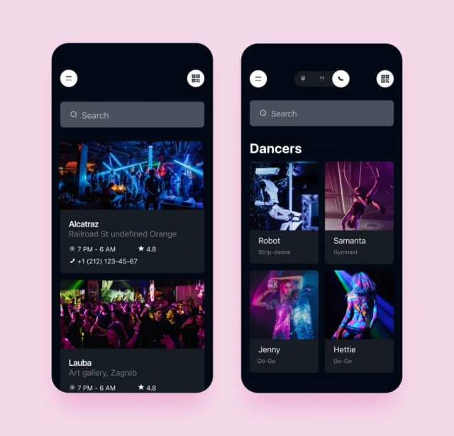 Nightclub ecosystem screenshot