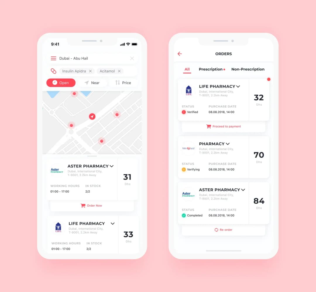 Pharmacy app screenshot