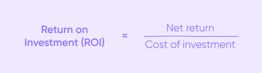 simple ROI formula