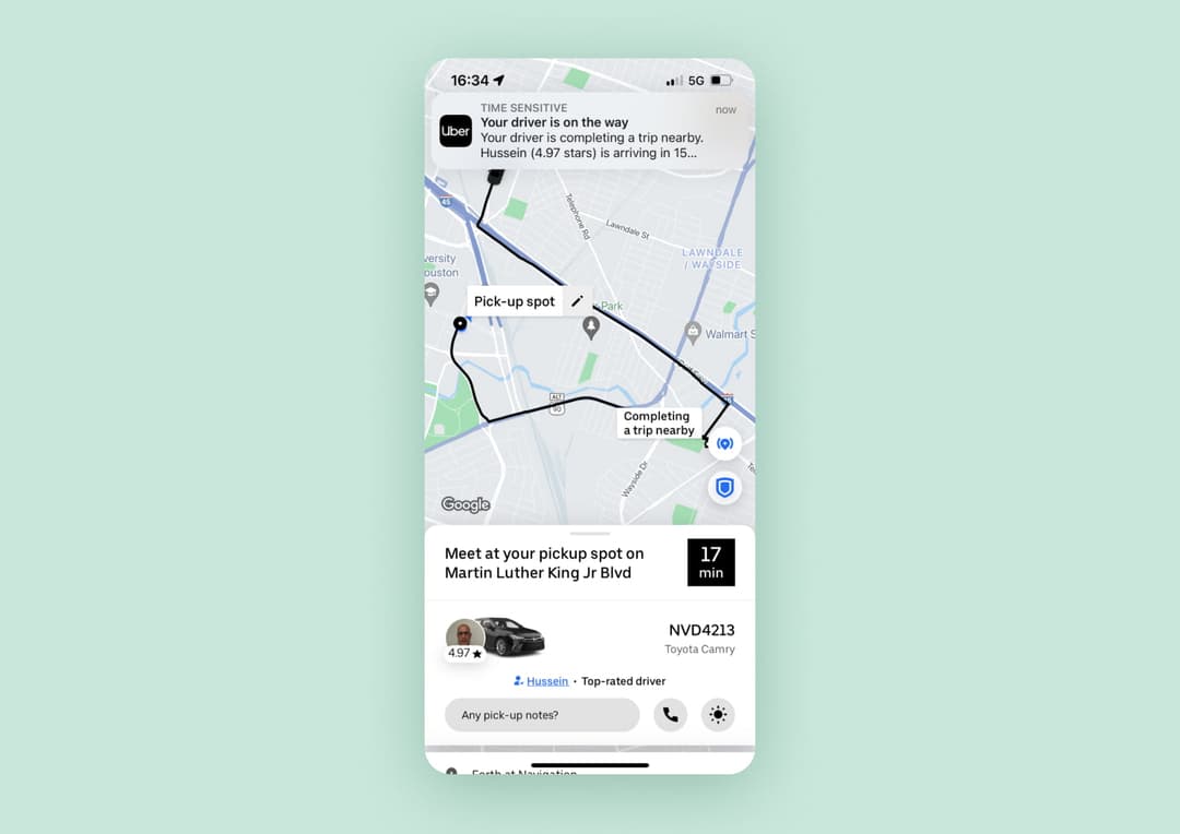 GPS usage example
