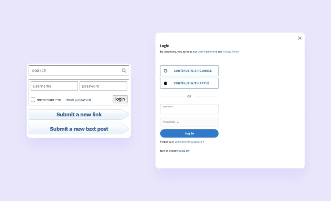 сделать приложение как Reddit
